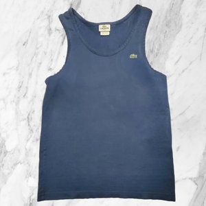 Lacoste '3' Small Slim Fit | Navy Colored | Mens Tank Top